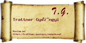 Trattner Gyöngyi névjegykártya