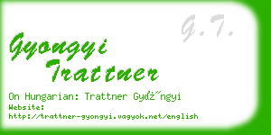 gyongyi trattner business card
